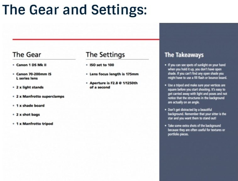 Gear and setting