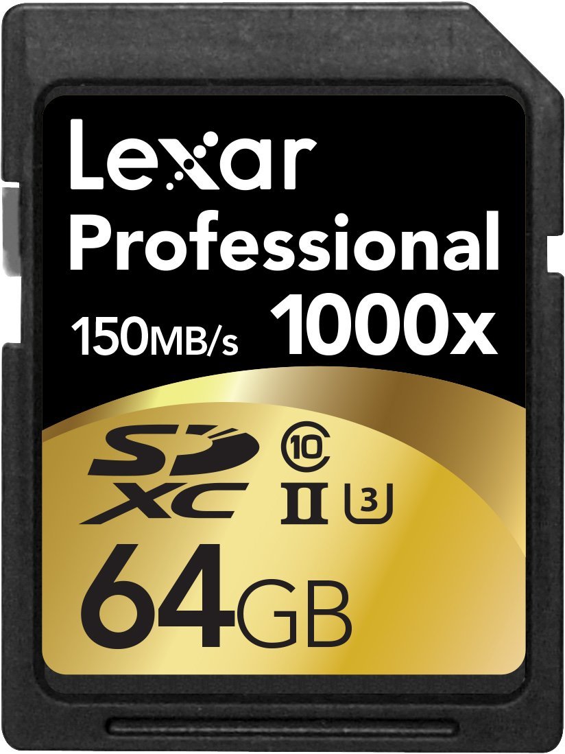 The 64GB SDXC Memory Card from Lexar