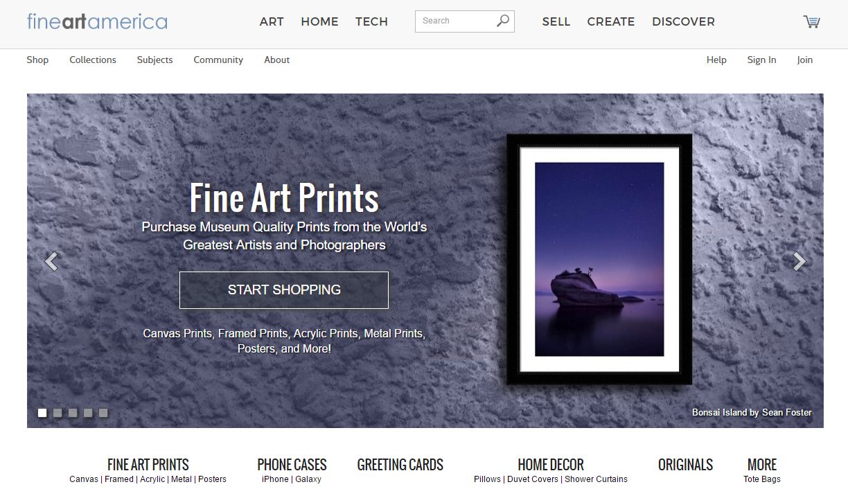 fine art america print on demand