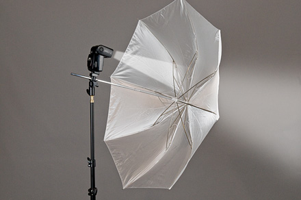 shooting through umbrella