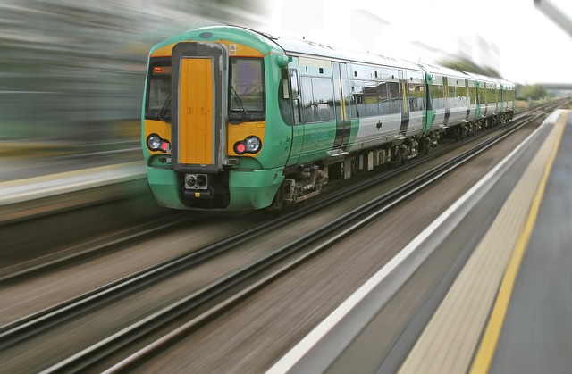 Train shot by panning techniques