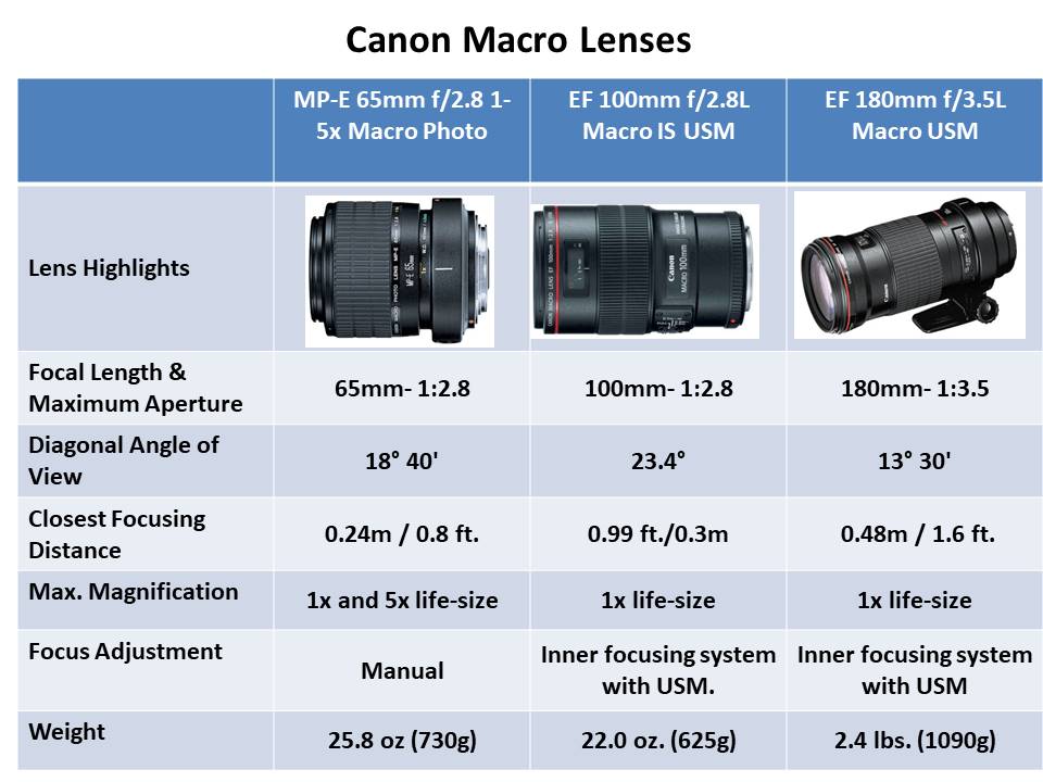 Macro lenses