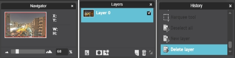 pixlr - navigator-layer-history