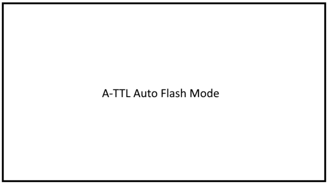 A TTL auto flash