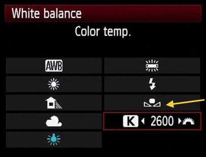 canon camera menu 