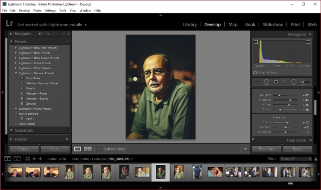 Lightroom - develop module