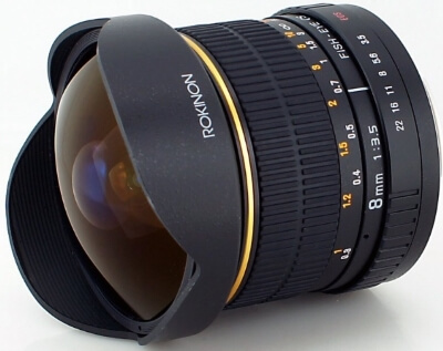  Rokinon FE8M-C 8mm F3.5 Fisheye Fixed Lens for Canon