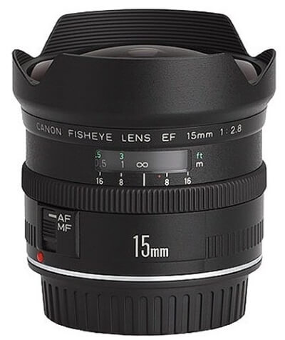 Canon EF 15mm f/2.8 Fisheye Lens for Canon SLR Cameras