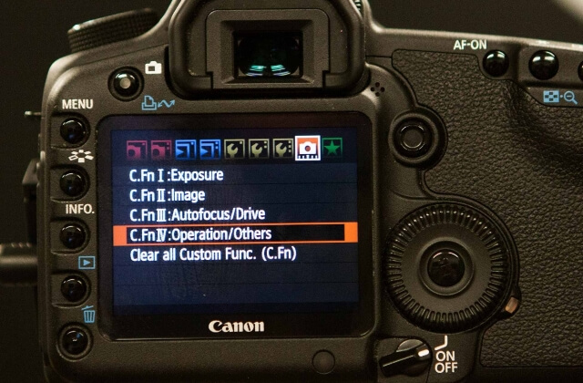 Canon menu