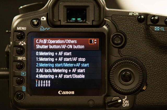 Canon Menu