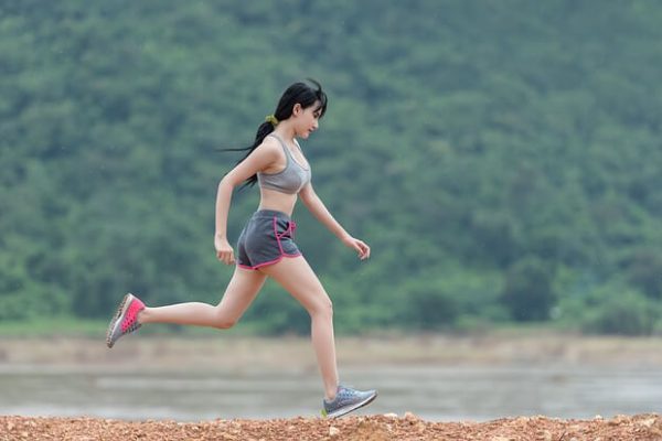 A running woman