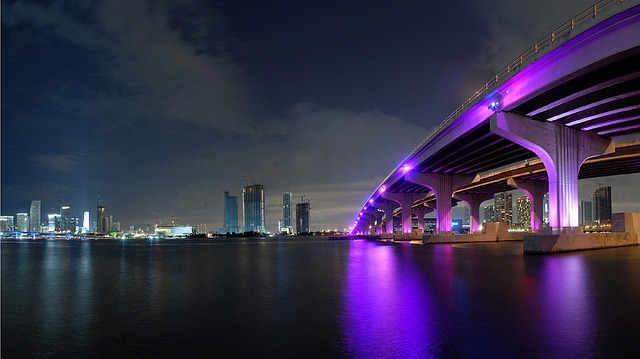 bridge at night