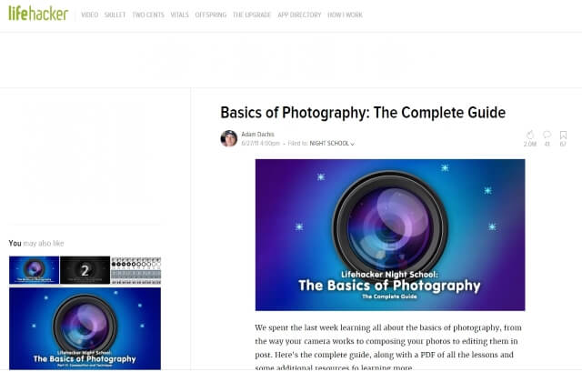 Basics of Photography- The Complete Guide