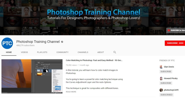 Photoshop Training Channel