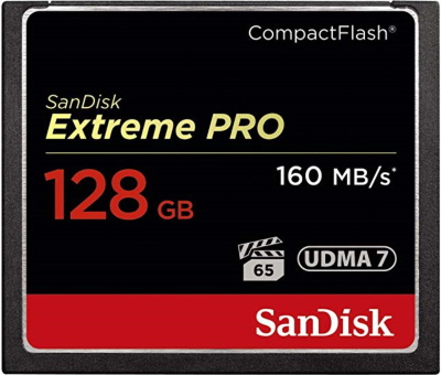 SanDisk Extreme PRO 128GB CompactFlash Memory Card