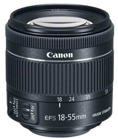 Bundle for Canon EF-S 18-55mm f4-5.6 is STM Lens (White-Box)