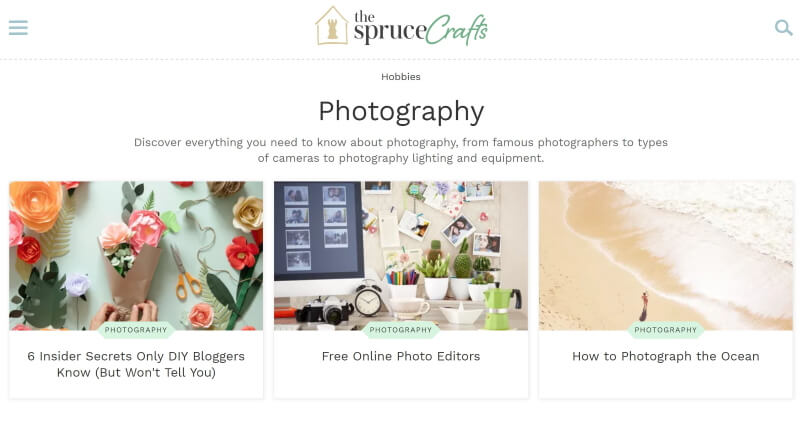 The Spruce: Photography