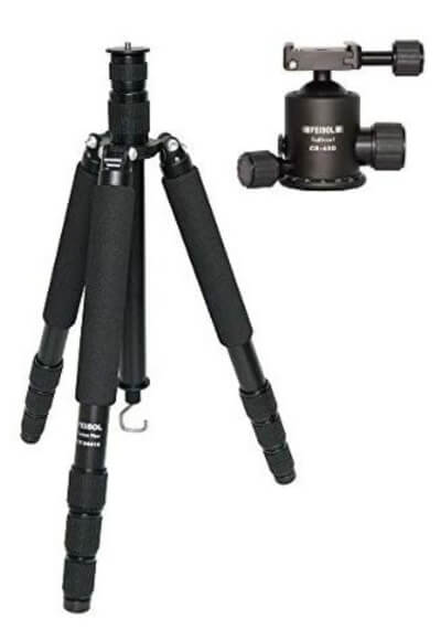 Feisol Traveler 4 Section Carbon Fiber Tripod with CB-40D Ball Head