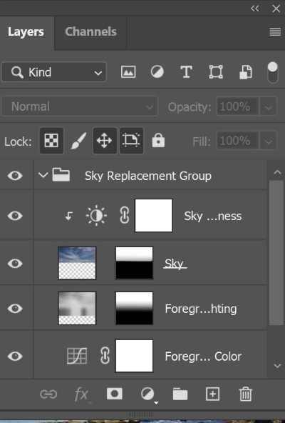 Sky Replacement in One Click-Photoshop 2021