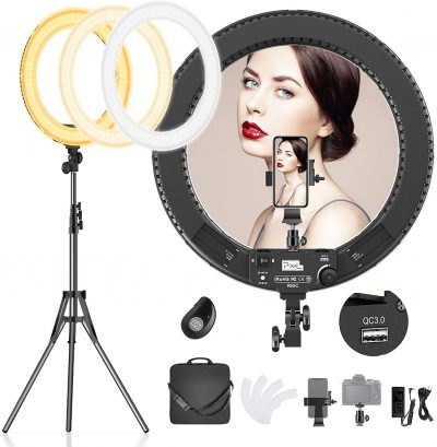 Neewer 10-Inch Selfie Ring Light with Tripod Stand, 3 Phone Holders, LED  Ring Light with Soft Tube & Remote Kit: 3 Mode Lights and 10-Level  Brightness for Makeup, /TikTok Video, Live Streaming 