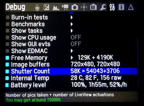 What is the Shutter Count of Camera?