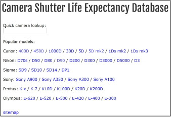 What is the Shutter Count of Camera?