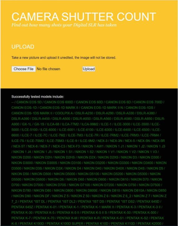 What is the Shutter Count of Camera? Ehab Photography