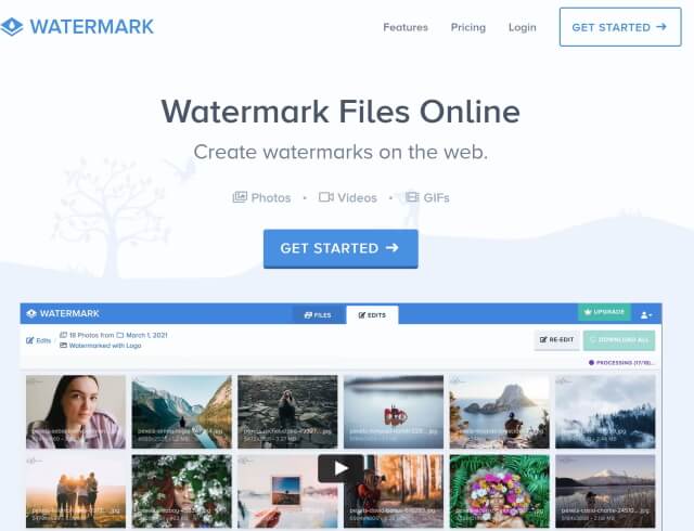 free watermark maker with the tiled feature