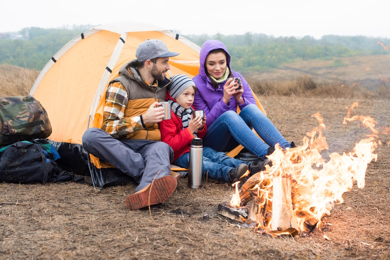 Creative Family Photoshoot Ideas - family camping