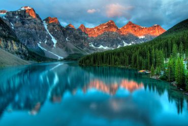 Moraine lake in Banff National park.