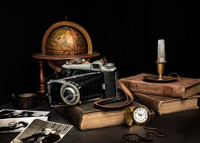 Creative Still Life Photography Ideas- Tips & Examples - vintage camera
