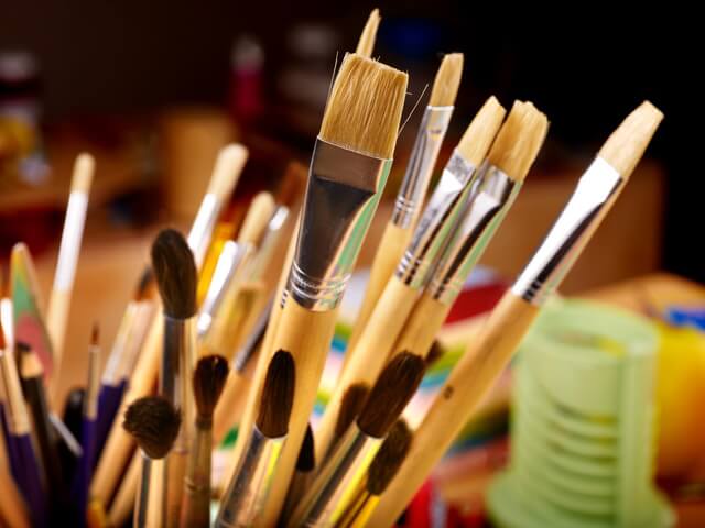 Creative Still Life Photography Ideas- Tips & Examples - Painting brushes