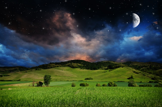 How to Shoot Moon Photography- Night background. Elements of this image furnished by NASA.